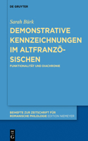 Demonstrative Kennzeichnungen im Altfranzösischen