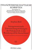 Intergenerationale Umverteilungswirkungen Der Fiskalpolitik in Der Bundesrepublik Deutschland