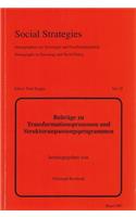 Beitraege Zu Transformationsprozessen Und Strukturanpassungsprogrammen
