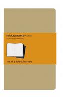 Moleskine Ruled Cahier Xl - Kraft Cover (3 Set)