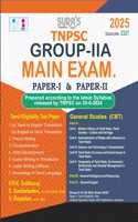 SURA`S TNPSC Group IIA Main Exam Paper-I and Paper-II Mandatory Tamil Eligibility Paper and General Studies Exam Book Guide English Medium 2025