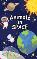 Animals In Space Coloring Book