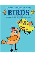 Coloring Book for 4-5 Year Olds (Birds)