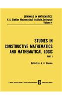 Studies in Constructive Mathematics and Mathematical Logic: Part I(4 Seminars in Mathematics)