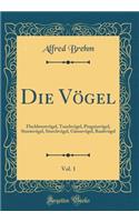 Die VÃ¶gel, Vol. 1: FlachbrustvÃ¶gel, TauchvÃ¶gel, PinguinvÃ¶gel, SturmvÃ¶gel, StorchvÃ¶gel, GÃ¤nsevÃ¶gel, RaubvÃ¶gel (Classic Reprint)