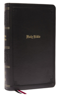 KJV Large Print Single-Column Bible, Personal Size with End-Of-Verse Cross References, Black Leathersoft, Red Letter, Comfort Print (Thumb Indexed): King James Version
