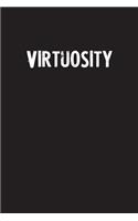 Virtuosity: Simple Blank Lined Notebook Journal