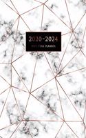 2020-2024 Five Year Planner: Large 60-Month Schedule Organizer with Marble Cover (Volume 5)