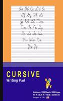 Cursive Writing Pad: Orange - Journal Tablet - Cursive Handwriting Practice Workbook for Kids - Abc's & First Words - For Home & School [classic]