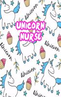 Unicorn Nurse: Cute Journal Notebook for Nursing Student and Practitioner with Large 8.5 x 11 Blank Ruled White Paper (Perfect for School, Medical, Clinical and Ho