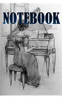 Notebook: Piano Player Notebook, Diary, Journal size 6x9