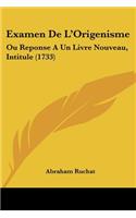 Examen De L'Origenisme