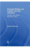 Closeted Writing and Lesbian and Gay Literature