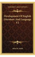 Development of English Literature and Language V2