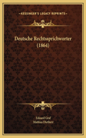 Deutsche Rechtssprichworter (1864)