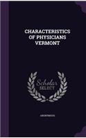 Characteristics of Physicians Vermont