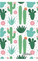 NoteBook: Lined Notebook with Cactus Cover Cool Journal, Unique Diary, Bullet Journal, for Writing - 130 Pages - 6 x 9