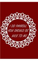 I Do Payroll You Should Be Nice To Me
