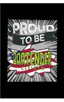 Proud to be bartender citizen: Notebook - Journal - Diary - 110 Lined pages - 6 x 9 in - 15.24 x 22.86 cm - Doodle Book - Funny Great Gift