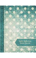 Daily Reflections Dated Journal: Vintage Dots - Page to a Day 365 Daily Quotes 11"x 8.5" Paperback Diary Planner(3 Dated Daily Journal)
