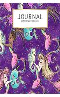 Journal Lined Notebook: MerDad Mermaid Dad Kids Cute Family - Blank Lined Journal - Gratitude Journal - 6" x 9" 100 Pg -Motivational Quotes - Self-Care - Diary - Gift