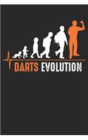 Darts Evolution: Notebook/Colouring book/Organizer/DiaryBlank pages/6x9 inch