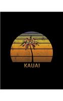 Kauai: Christmas Journal Notebook With Retro Hawaiian Sunset. Complete Shopping Organizer Holiday Food Meal Party Planner Budget Expense Tracker With Soft 