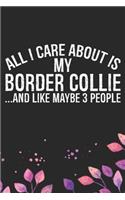 All I Care About Is My Border Collie and Like Maybe 3 people