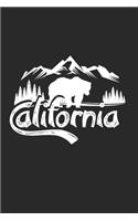 Outdoor Sketchbook: California Graph Paper Dairy Journal 6x9 inches Notebook with 120 Blank Pages