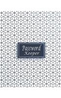 Password Keeper: Password keeper book Size 8x10 inches. This Internet Journal Password organizer book has 110 page 10 Entries per page.
