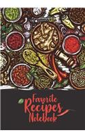 Favorite Recipes Notebook: Spicy chilli cookbook: My Favorite and Our Family Recipes Journal: recipe books to write in: Collect the Recipes in Your Cookbook, recipe notebook, 