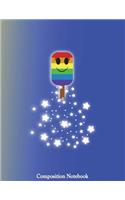 Composition Notebook: Gay Flying Lollipop College Ruled Lined Pages Book 8.5 x 11 inch (100 Pages) for School, Note Taking, Writing Stories, Daily Journaling, Practicing 