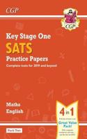 KS1 Maths and English SATS Practice Papers Pack (for the 2023 tests) - Pack 2: (CGP KS1 SATS)