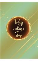 Today I Choose Joy: Blank Lined Journal, 120 6x9 White Pages, Matte Cover