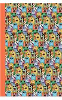 Journal: Doodle Monsters (Orange) 6x9 - Lined Journal - Writing Journal with Blank Lined Pages: Doodle Monsters (Orange) 6x9 - Lined Journal - Writing Journal with Blank Lined Pages