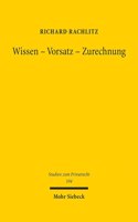 Wissen - Vorsatz - Zurechnung