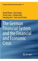 German Financial System and the Financial and Economic Crisis