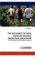 Accuracy of Non-Exercise Vo2max Prediction Equations