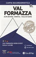 Val Formazza North West Hiking Map 10: Alpe Devero, Binntal, Valle di Goms