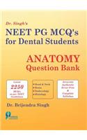 NEET PG MCQs for Dental Students: Anatomy Question Bank (PB)