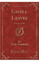 Lasell Leaves, Vol. 56: October, 1930 (Classic Reprint)(English)
