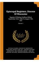 Episcopal Registers. Diocese of Worcester