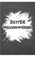 Bester Programmierer: Programmierer Punktraster Notizbuch, Notizheft oder Schreibheft - 110 Seiten - Büro Equipment & Zubehör - Lustiges Geschenk zu Weihnachten oder Gebu