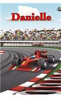 Danielle: Racecar Blank Comic Book Notebook Journal Book 120 Pages 6x9