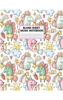 Blank Sheet Music Notebook