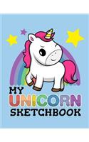 My Unicorn Sketchbook: Journal with Blank Paper for Drawing and Sketching for kids