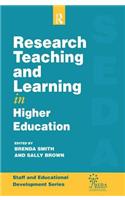 Research, Teaching and Learning in Higher Education