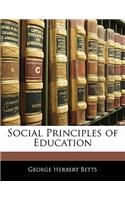 Social Principles of Education