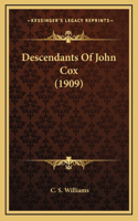 Descendants Of John Cox (1909)