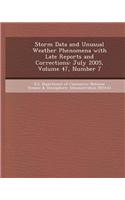 Storm Data and Unusual Weather Phenomena with Late Reports and Corrections